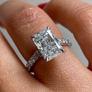 Women's Discount Cocktail Rectangle CZ Wedding Ring Sale